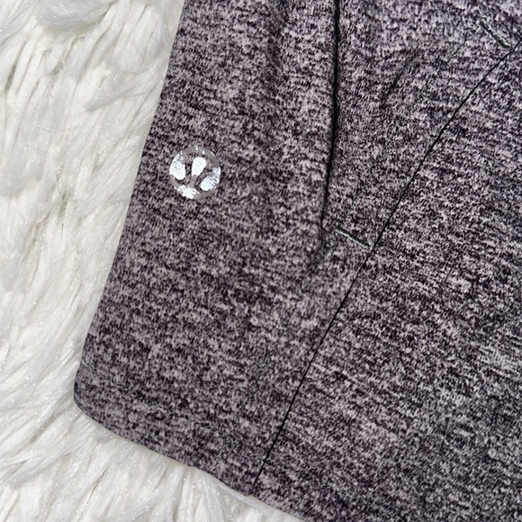Lululemon Run Times Short II *4" Heather Lux Multi Black / Black - Picture 4 of 5